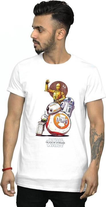 Produktbild Star Wars The Rise Of Skywalker Droids Illustration TShirt (4XL)