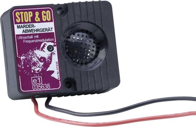 Actual product image Stop+Go Marten repellent device