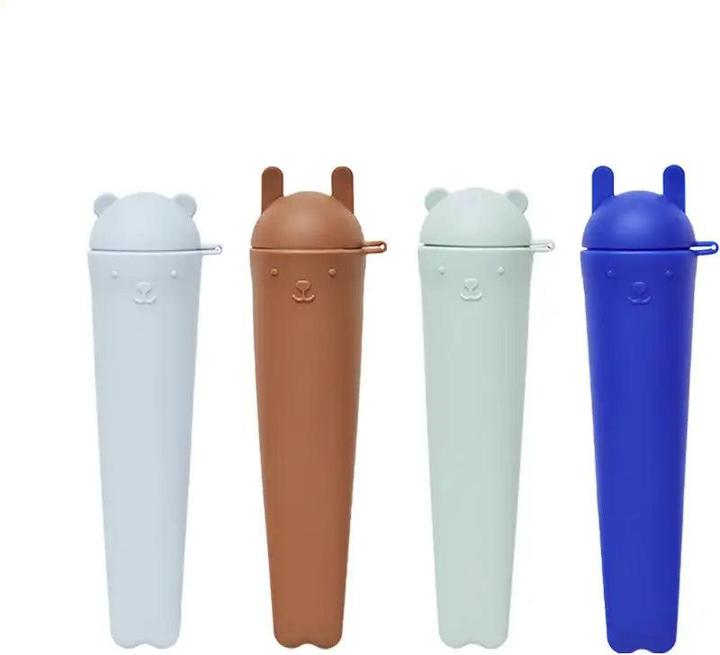 Oyoy Stampo per gelato Ninka & Teddy 4 pezzi, blu/marrone/verde chiaro