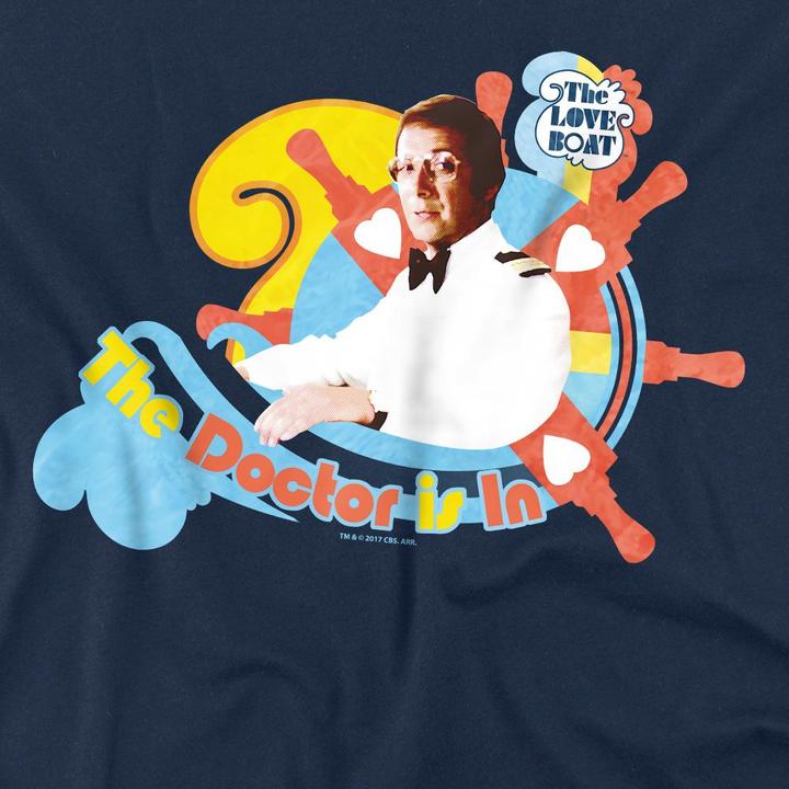 Actual product image The Love Boat Mens The Doctor Is In T-Shirt (XL)
