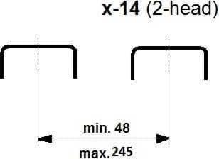 Produktbild Grafcut Sattelhefter / Blockhefter X-14
