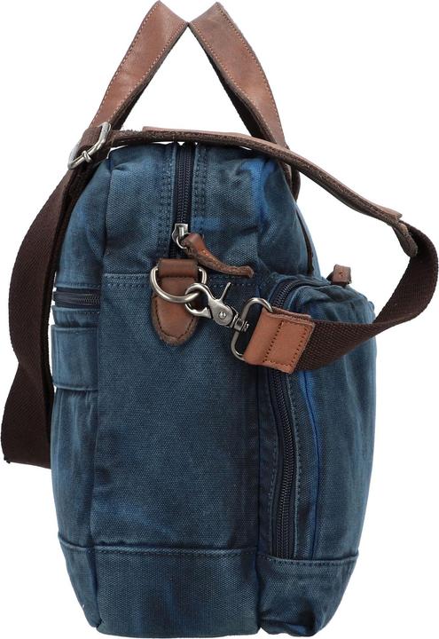 Actual product image Greenburry Briefcase Vintage Aviator 5893 Business Bag Blue Edition (15.75", Universal)