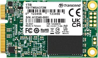 Actual product image Transcend 128 GB Internal Hard Disk Drive 6.35 cm (2.5 inch) SATA III TS128GMSA372I (128 GB, mSATA)