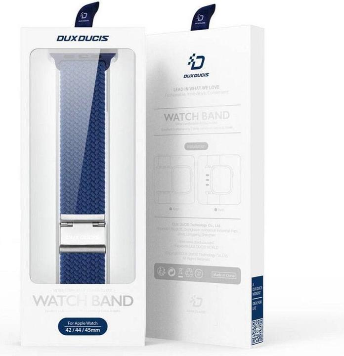 Actual product image Dux Ducis Mixture Pro Strap Apple Watch 42mm/44mm/45mm/49mm - Blue (42 mm, 44 mm, 45 mm, 49 mm, Nylon)