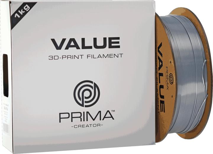 Produktbild Prima Creator PrimaValue PLA+ (PLA, 1.75 mm, 1000 g, Silber)