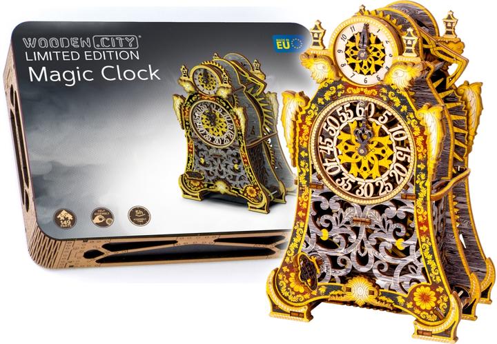 Produktbild WoodenCity WOODEN CITY 3D Puzzle Magic Clock Limitierte Auflage 149 Teile (149 Teile)