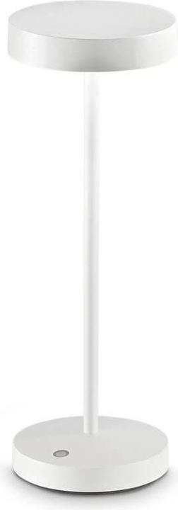 Ideal lux TOFFEE Lampada da tavolo LED 2W ⌀120mm bianco IP54 bianco caldo 311715 (230 lm)