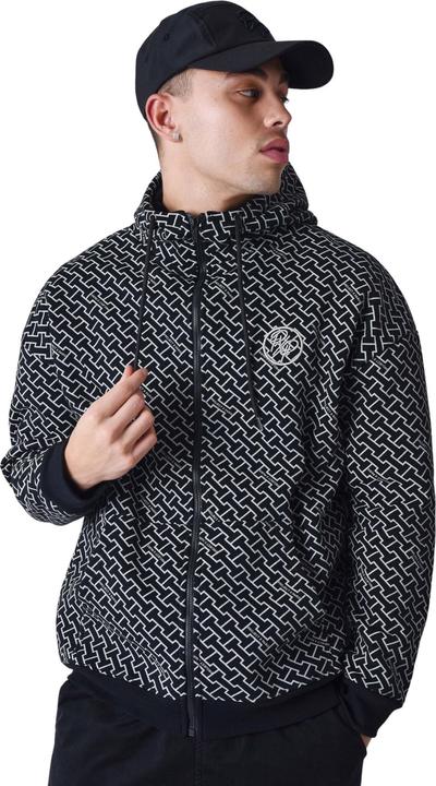 Project X Paris Reissverschluss-Hoodie mit Monogramm-Print