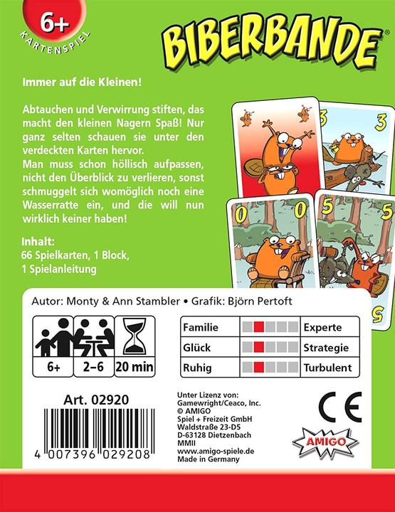 Actual product image Amigo Beaver Gang Beaver Gang (German, French, Italian)