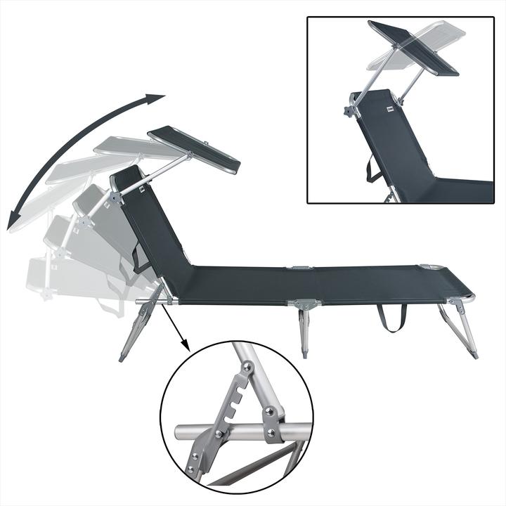 Produktbild Casaria Sonnenliege (190 cm)