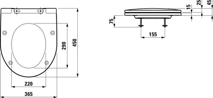 Produktbild Laufen Moderna R Slim (mit Absenkautomatik)