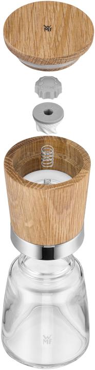 Produktbild WMF Mühlenset Salzmühle Pfeffermühle Set 2tlg Keramikmahlwerk Ceramill Nature Glas (Pfeffer, Salz)