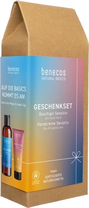 Image du produit Benecos Coffret cadeau Gel douche Natural Basic & Crème pour les mains sensit. (Set soin du corps)