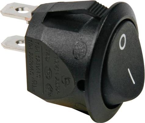 Velleman Black Rocker Switch Button 1P Spst Off-On