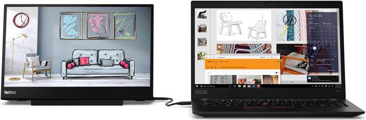 Actual product image Lenovo ThinkVision M14 (1920 x 1080 pixels, 14")