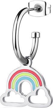 Produktbild Sagapo S'Agapo Steel Single Earring With Rainbow Smile Ssm021