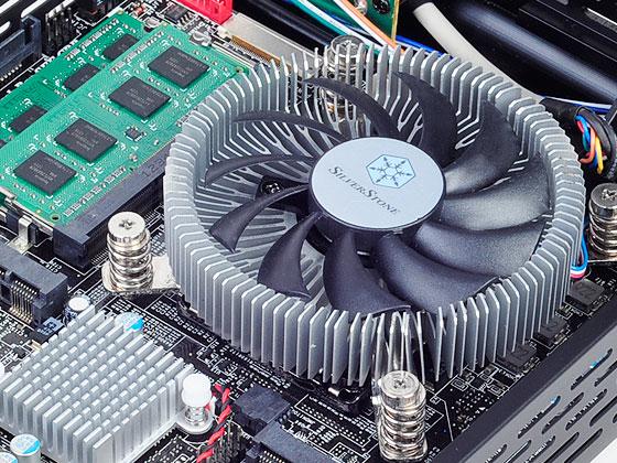 Actual product image Silverstone Nitrogon SST-NT07-115X Low Profile CPU Cooler (23 mm)