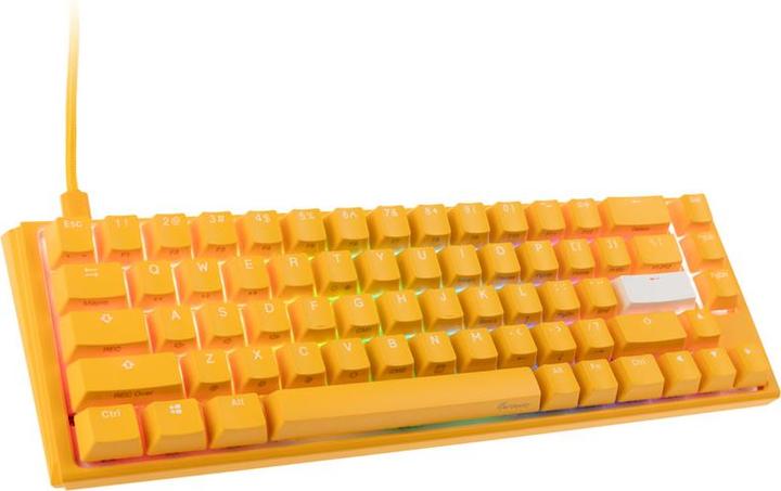 Produktbild Ducky One 3 Yellow SF Gaming Tastatur, RGB LED - MX-Red (US) (US, Kabelgebunden)