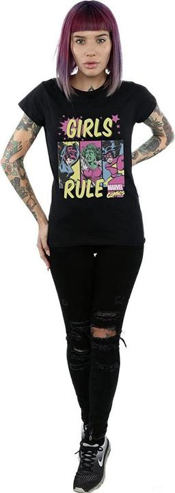 Image du produit Womens/Ladies Girls Rule Cotton Boyfriend T-shirt (XXL)