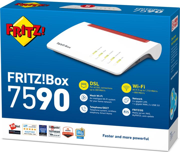 Actual product image AVM FRITZ!Box 7590 (International)