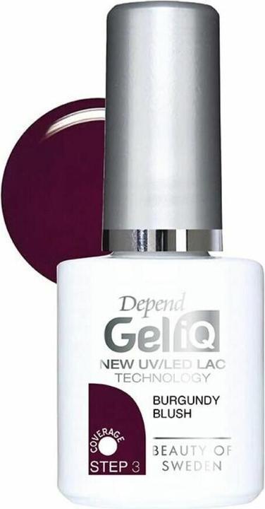 Actual product image Beter Nail Polish Gel iQ Burgundy Blush (5 ml) (Garnet red, Gel-Effect Nail Polish)