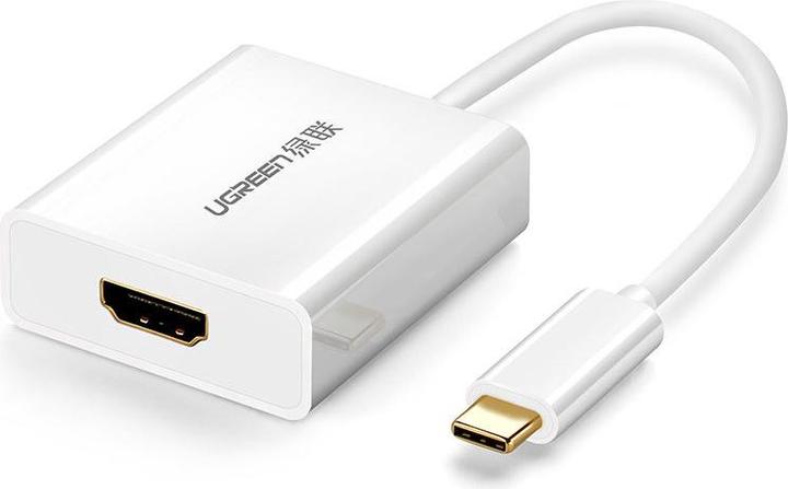 Actual product image Ugreen adapter USB Type C (male) - HDMI (female) white (40273) (HDMI, USB-C, 2.60 cm)