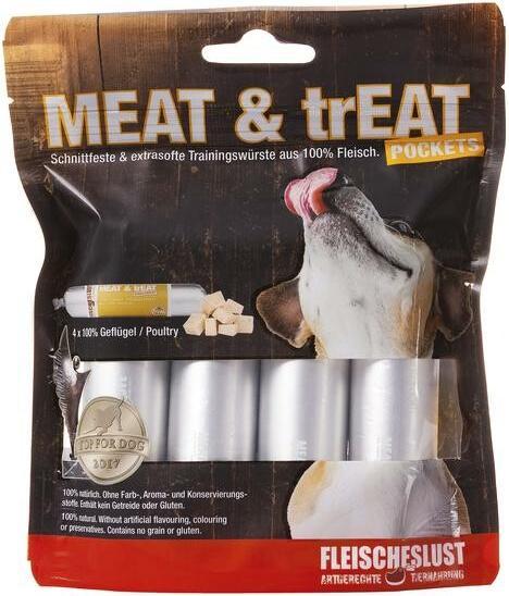 Actual product image Fleischeslust Treat Meat & Treat Pockets Poultry, 4 x 40 g (1 pcs., 205 g)
