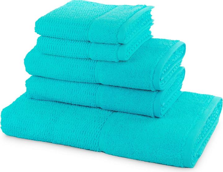 Actual product image möve for frottana Pearl towel set 5 pieces 2x guest towel 2x hand towel 1x shower towel) (25 x 32 cm)