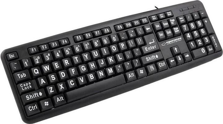Produktbild Esperanza EK129 Tastatur USB QWERTY UK Englisch (Eng. Int., Kabelgebunden)