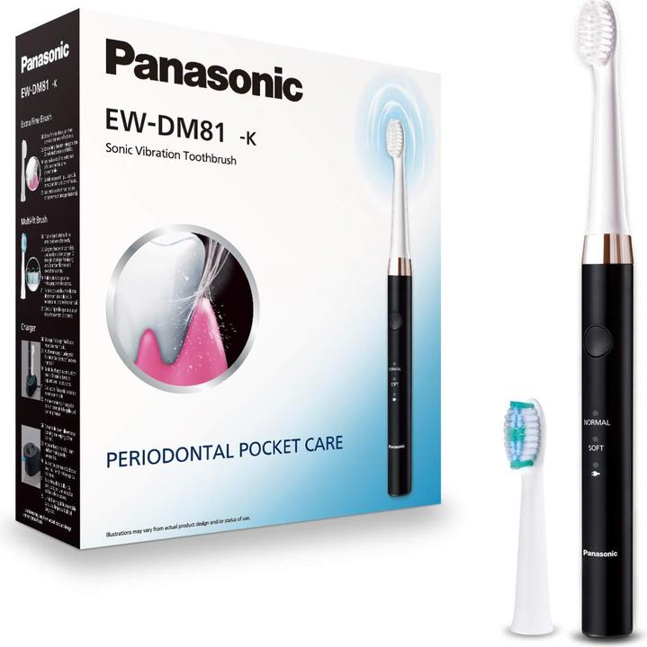 Actual product image Panasonic Electric Toothbrush EW-DM81-K503 Rechargeable, For adults, Number of brush heads included 2, Number (Sonic toothbrush)