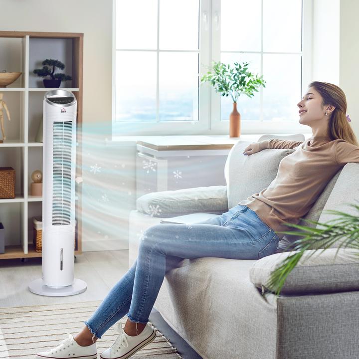 Produktbild Homcom Luftkühler mit Eisboxen, mit Griff, mit Fernbedienung