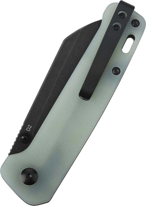 Immagine prodotto QSP Knives Pinguino D2 Nero-SW G10 Giada (7.80 cm)