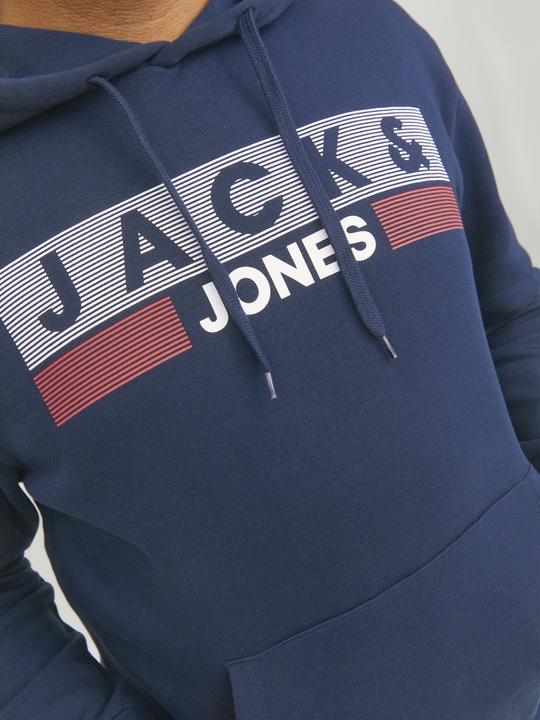 Produktbild Jack & Jones Basic Logo Plus Size Hoodie (6XL)