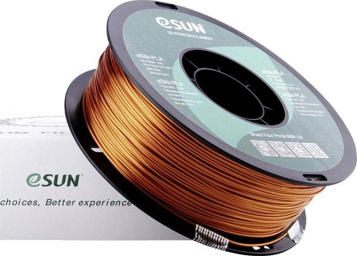 Produktbild eSUN eSilk-PLA Copper Filament PLA 1.75 mm 1 kg Kupfer (metallic) (PLA, 1.75 mm, 1000 g, Kupfer)