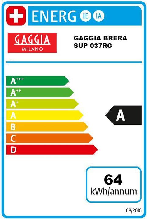 Label énergétique Gaggia Brera
