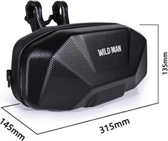 Wildman Torba na ramę roweru X9 uchwyt rowerowy czarna/nero (3.50 l, Borsa telaio)