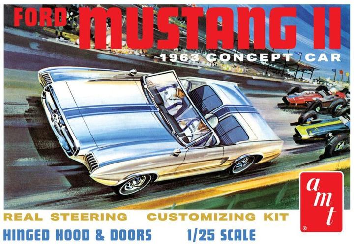 Actual product image AMT 1963 Ford Mustang II Concept Car