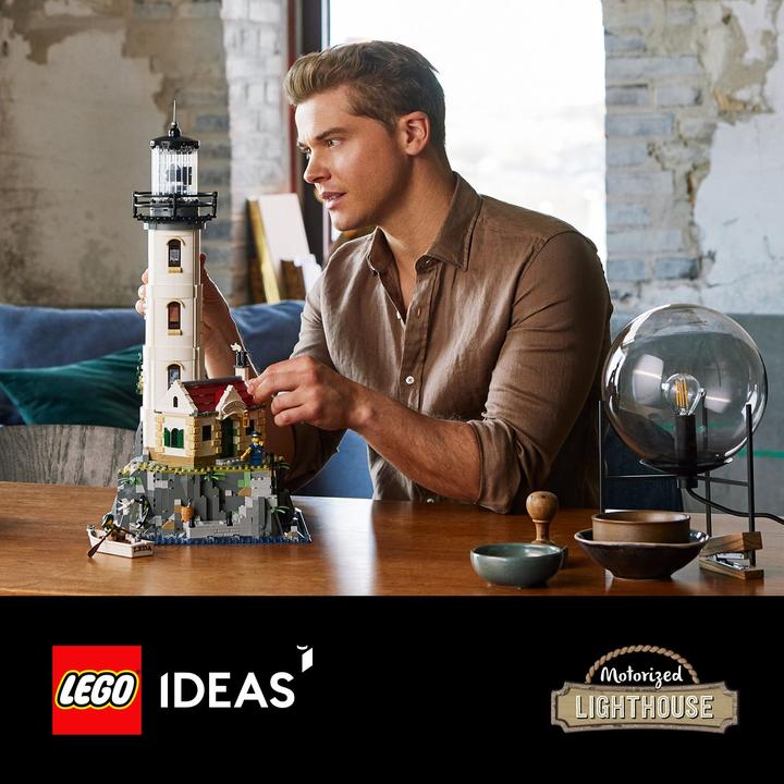 Productafbeelding LEGO Gemotoriseerde vuurtoren (21335, LEGO Ideeën, LEGO Zeldzame Sets)