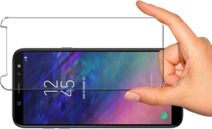 Actual product image Screenguard Samsung Galaxy A6 2018 bulletproof glass protective film Case Friendly Design (1 Piece, Samsung Galaxy A6)