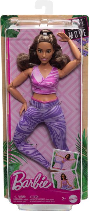 Image du produit Barbie Made to Move Poupée de yoga aux cheveux blonds