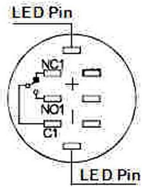 Produktbild Velleman Round Metal Push Button Spdt 1No 1Nc Blue Ring