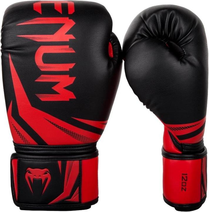 Immagine prodotto Venum Guanti da boxe Challenger 3.0 - Nero/Rosso (16 OZ, Taglia unica)