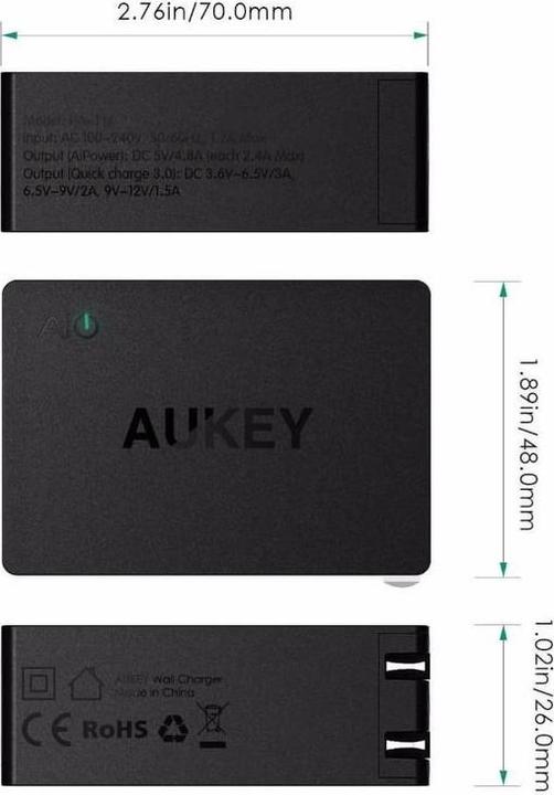 Actual product image Aukey Pa-T14 (42 W)