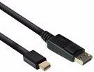 Image du produit Ewent EW9866 Câble DisplayPort 2 m Mini DisplayPort noir (2 m, DisplayPort)