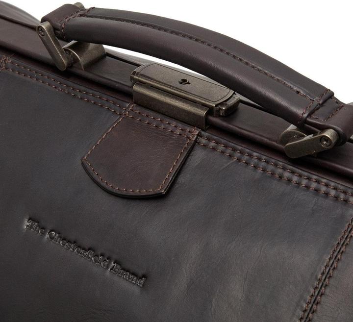 Produktbild The Vegan Cow Chesterfield Brand Leren Weekendtas Bruin Corfu (41.90 l)