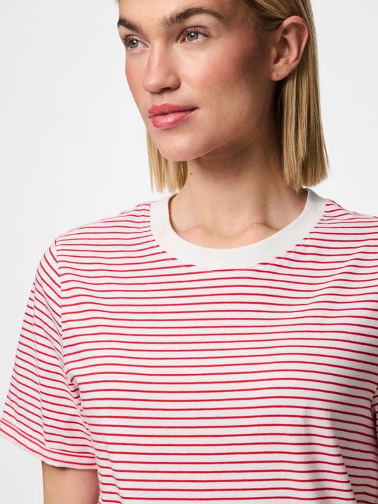 Produktbild Pieces Pcria Ss Fold Up Tee Stripes Noos Bc (M)