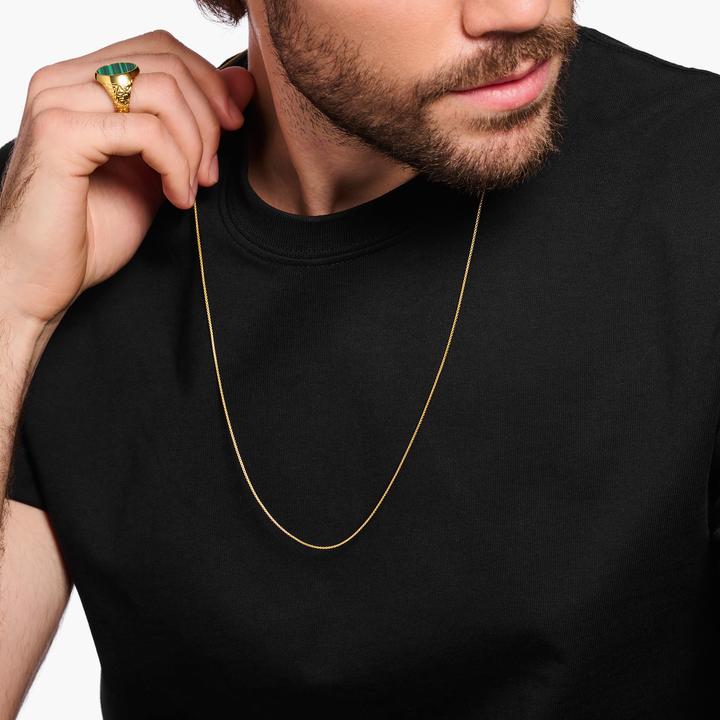 Actual product image Thomas Sabo Venezia chain 925 (750 yellow gold gilding, 925 sterling silver, 80 cm)