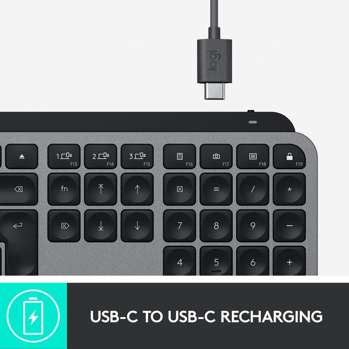 Produktbild Logitech MX Keys für Mac (CH, Kabellos)