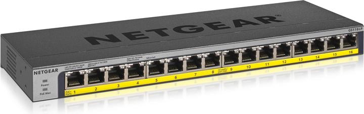 Netgear Switch 16x GE GS116LP-100EUS unmanaged (16 Ports)