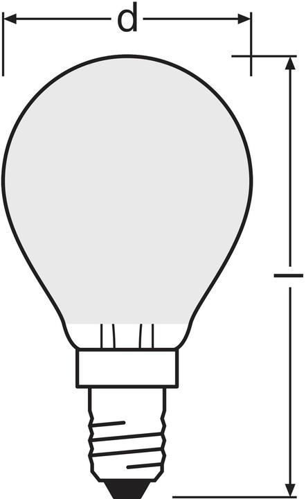 Produktbild Osram Led Retrofit Classic P (E14, 40 W, 470 lm, 1 x, E)